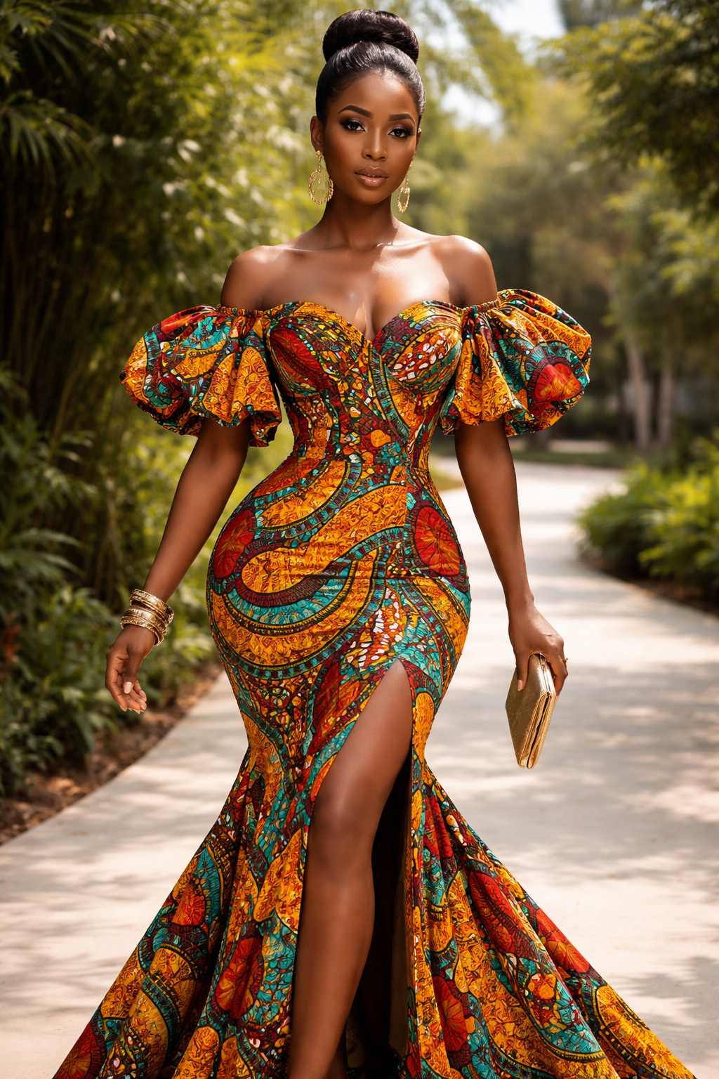 African Print Dress